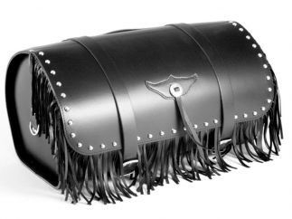 Big rollbag with fringe and tacks. 50x27x28 cm.