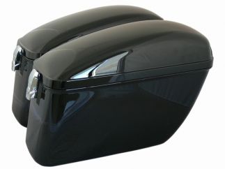 Rigid saddlebag SILVER model by pair.