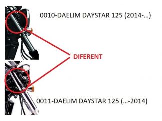 Windschutzscheibe BATWING-Modell für Daelim Daystar 125