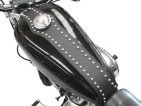 Leather tank cover studded HD Sportster
