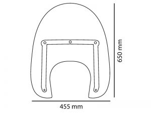 Parabrisas Triumph Speedmaster - modelo America I