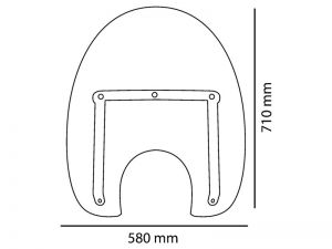 Windshield Daelim Daystar - America III model