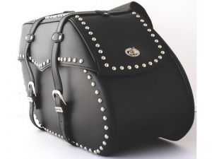Alforjas moto custom TEXAS con tachuelas