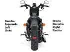 Sacoche bras oscillant Harley Davidson Sportster  LIVE TO RIDE basique
