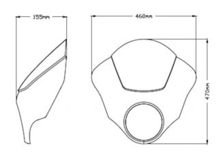 Semi Fairing DARK NIGHT for Honda REBEL 500 (2017-2020)