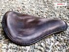 Leather seat for custom motorcycle