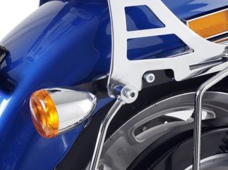 Elements pour deplacer les clignotants permetant de mettre des sacoches ( noirs) Harley Davidson Sportster