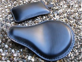 Pack Leather Seat + Rear Seat for custom motorcycle
