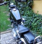 Pack Leather Seat + Rear Seat for custom motorcycle