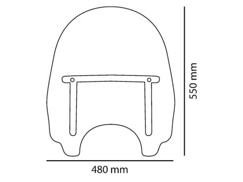 Parabrisas para Harley Davidson - modelo Custom 2