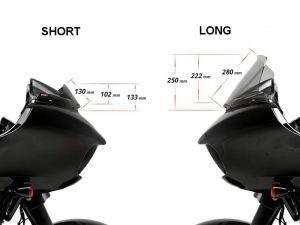 Pare-brise Harley Davidson Road Glide - modèle High-Road