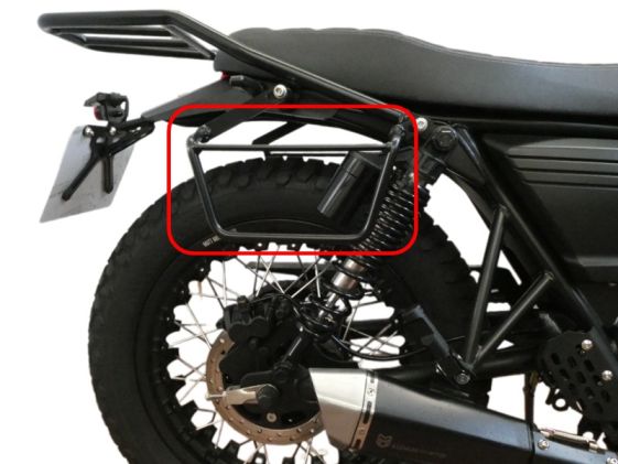 Saddlebag Brackets KlickFix MUTT DRK-01 125 / 250