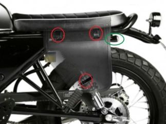 Alforjas Hanway Raw 125 SR modelo CENTURION